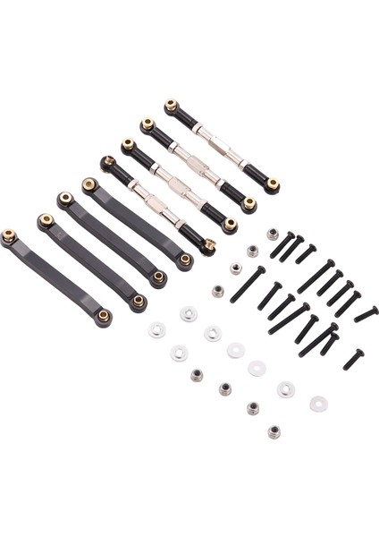 Metal Şasi Çekme Çubukları Bağlantı Süspansiyon Bağlantı Çubuğu Mn D90 D91 D96 D99 D99S MN90 MN99S 1/12 Rc Araba Yükseltme Parçaları, Siyah (Yurt Dışından)