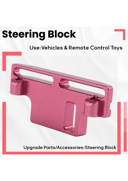 Wpl D12 1/10 Rc Kamyon Araba Yükseltme Parçaları Metal Direksiyon Grubu Montajı Direksiyon Bloğu Yedek Aksesuarları, Kırmızı (Yurt Dışından) fırsatları