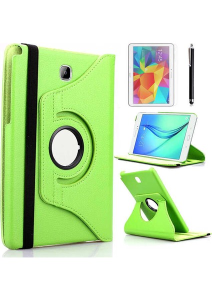 Galaxy Tab A T550 9.7 Uyumlu Frms Dönebilen Standlı Kılıf-Yeşil