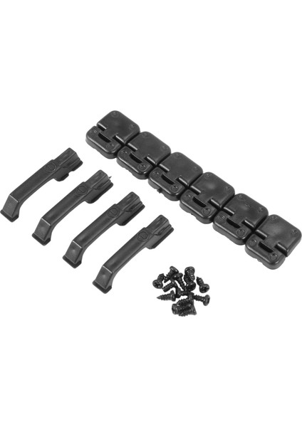 1 Takım Siyah Plastik Tırmanma Araba Kapı Menteşeleri ve Kapı Kolları 1:10 Rc Crawler Traxxas Trx4 Için (Yurt Dışından)