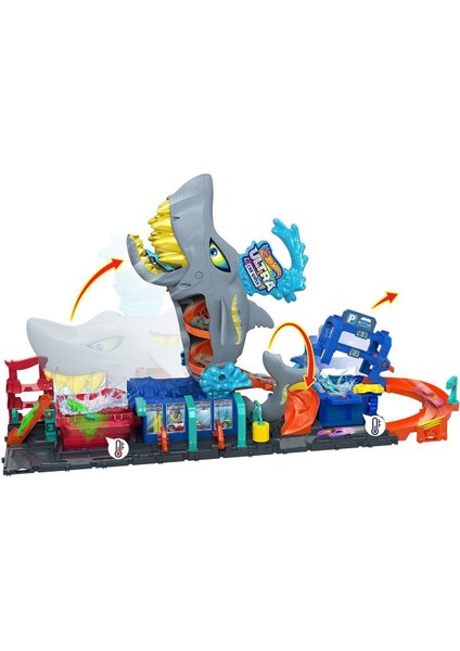HTN82 Hot Wheels Muhteşem Köpek Balığı Araba Yıkama Oyun Seti modelleri