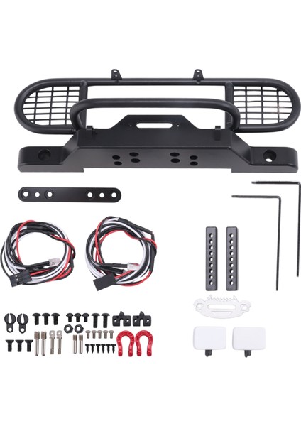 Trx4 Metal Ön Camel Trophy Tamponu Işıklı 1/10 Rc Paletli Araba Traxxas Trx4 Trx-4 Defender Için (Yurt Dışından) modelleri