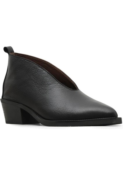 Siyah Deri Kadın Topuklu Bot 01WD4004 01WD4004 fiyatları