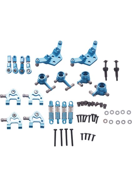 Metal Tam Set Yükseltme Parçaları Amortisör Wltoys 1/28 K969 K979 K989 K999 P929 P939 Rc Araba Parçaları, Mavi (Yurt Dışından)