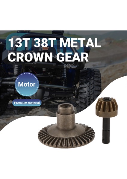 13T 38T Metal Taç Dişli Motor Diferansiyel Ana Dişli Kombosu Ön Arka Aks Axıal SCX10 90021 90022 Arazi Rc Kamyon Araba (Yurt Dışından) fırsatları