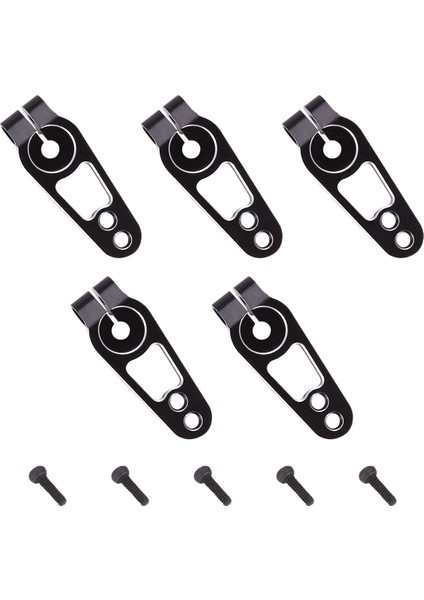 5 Adet Alüminyum Alaşımlı 31MM 25T Direksiyon Servo Kolu Boynuzu Futaba Sakura D4 1/10 Rc Drift Araba Paletli Parçalar, Siyah (Yurt Dışından)