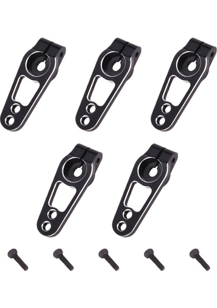 5 Adet Alüminyum Alaşımlı 31MM 25T Direksiyon Servo Kolu Boynuzu Futaba Sakura D4 1/10 Rc Drift Araba Paletli Parçalar, Siyah (Yurt Dışından) modelleri