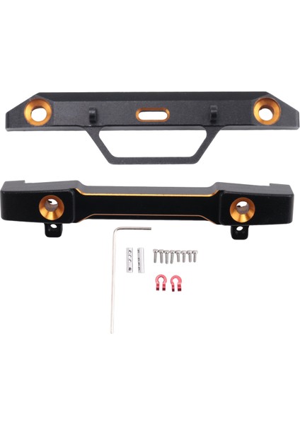Adet Metal Ön ve Arka Tampon Seti Axial SCX24 AXI90081 1/24 Rc Paletli Araba Yükseltme Parçaları (Yurt Dışından)