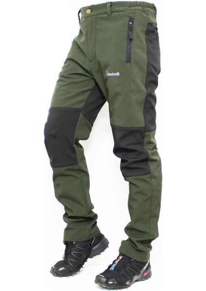 Outdoor Softshell Kışlık Erkek Pantolon-Haki