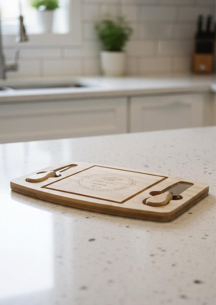 Bambu Peynir Tabağı - Peynir Sunumluk Seti- 3 Parça modelleri