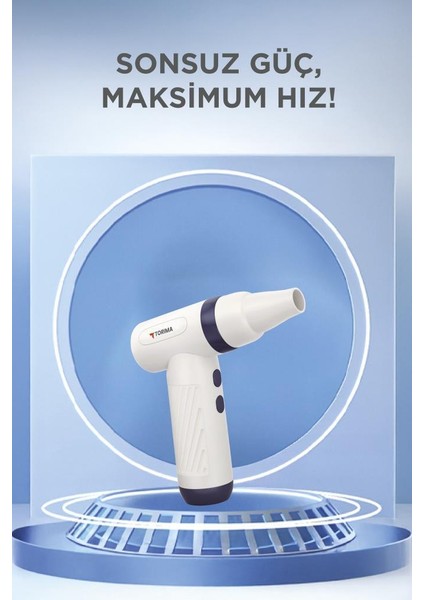 Ttb-01 Mavi Yüksek Hızlı Turbo 85 000 Pm -1100 Mah - 40 W Hava Üfleme Makinası. fiyatları