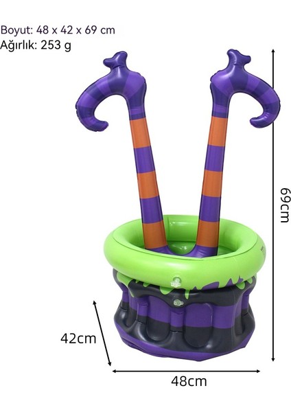 Cadılar Bayramı Cadı Buz Kovası Parti Dekorasyonu Buz Içecek Kovası (Yurt Dışından) modelleri