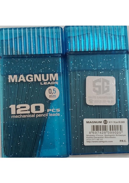 Leads 0.5 mm 2b Uç 60 mm 120 Li Mavi Renk