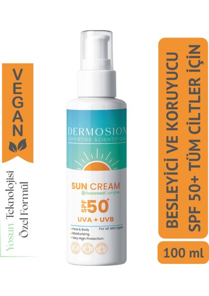 Güneşin Zararlı Etkilerine Karşı : Yüksek Koruma Ve Besleyici Formül" Güneş Kremi 100ml