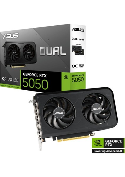 Geforce DUAL-RTX5050-O8G 8gb Gddr6 128BIT 1xhdmı 3xdp Ekran Kartı