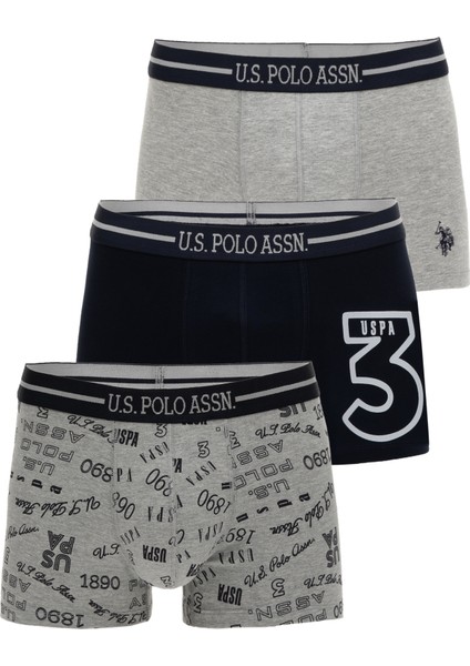 Erkek Gri Melanj Iç Giyim Alt 50318642-VR086