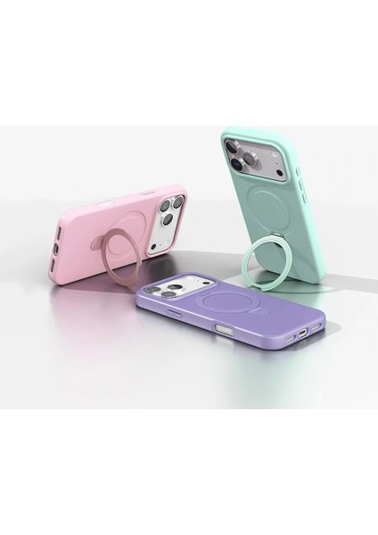 İphone 17 Pro Kılıf M-gsafe Şarj Standlı S-mara Kapak Telefon Kılıfı indirimleri