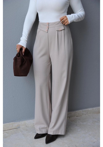 Bej Bel Detay Pantolon fırsatları