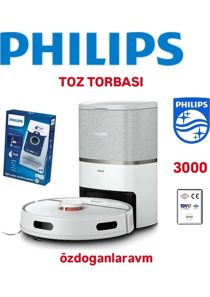 Phılıps 3000 Robot Süpürge Toz Toz Torbası 4 Lü