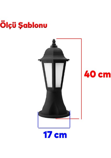Sokak Bahçe Aplik Lamba Setüstü Aydınlatma Lale Bahçe Duvar Üstü Armatürü E27 Duy Siyah Plastik modelleri