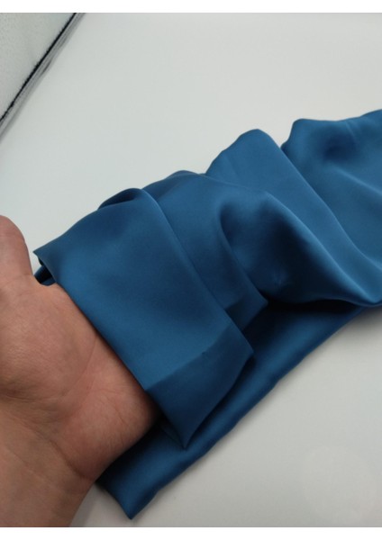 Gökyüzü Mavisi Saten Şifon Kumaş – Yumuşak, Dökümlü, Işıltılı Ipek Hissi | 150 cm Genişlik – Elns2 modelleri