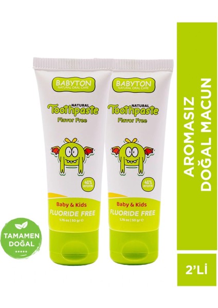 Aromasız Doğal Macun 2'li Set 50 gr