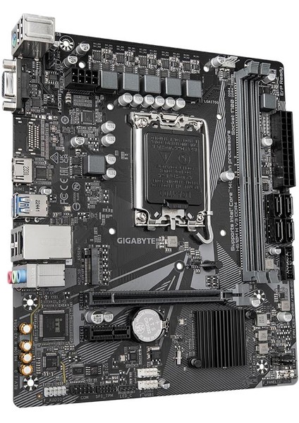 Gıgabyte H610M-H-V3 Ddr4 3200MHZ 1xvga 1xhdmı 1xm.2 USB 3.2 Matx 1700P (12. / 13. ve 14. Nesil Işlemci Uyumlu) modelleri