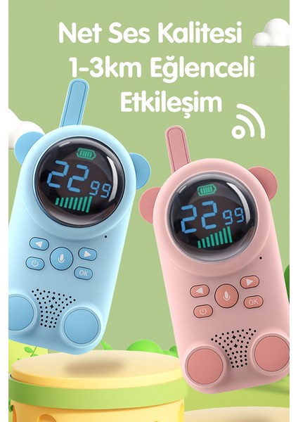 3km Menzilli Walkie Talkie Çocuk Telsizi