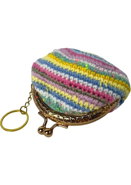 1700 El Örgüsü Şerit Desen Mini Bozuk Para Cüzdanı fiyatları