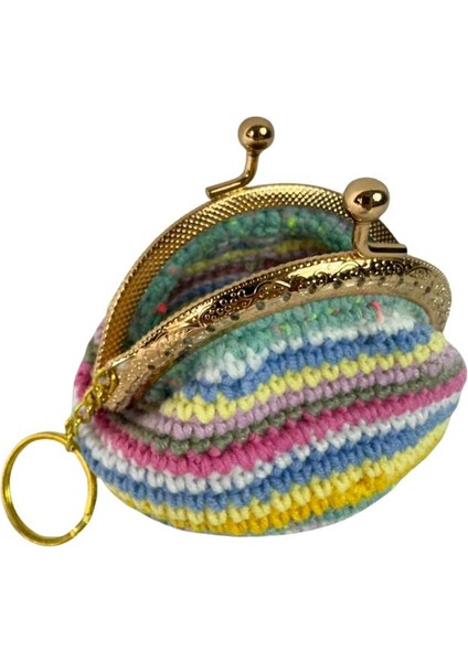 1700 El Örgüsü Şerit Desen Mini Bozuk Para Cüzdanı modelleri