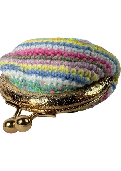 1700 El Örgüsü Şerit Desen Mini Bozuk Para Cüzdanı fırsatları