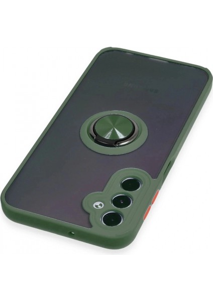 Samsung Galaxy A24 4g Kılıf Montreal Yüzüklü Silikon Kapak - Yeşil fırsatları