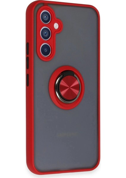 Samsung Galaxy A34 5g Kılıf Montreal Yüzüklü Silikon Kapak - Kırmızı fiyatları