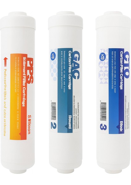 Tüm Kapalı Kasa Su Arıtma Cihazları ile Uyumlu Inline 5'li Filtre Seti fiyatları