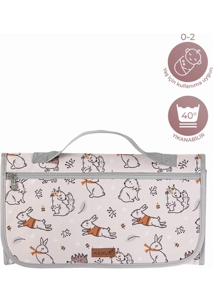 Bebek Alt Açma Bakım Çantası Organizerli Anne Bebek Yenidoğan Değiştirme Minderi Tavsan Pudra fiyatları