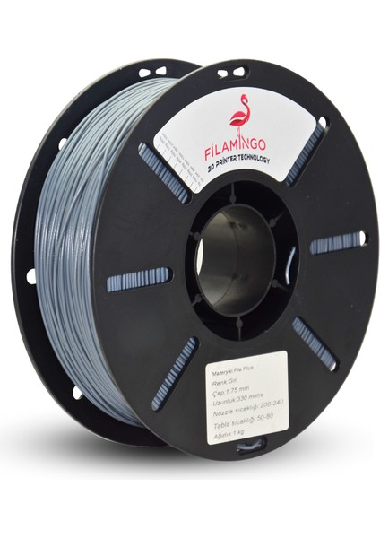Pla Plus Gri Filament modelleri