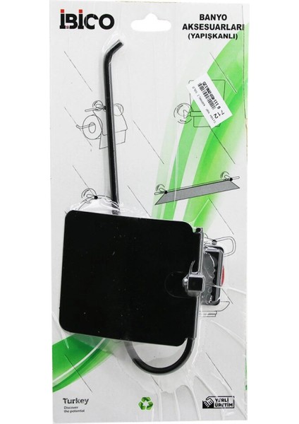 SİYAH KAPAKLI SOLO METAL KAĞIT HAVLULUK YAPIŞKANLI MONTAJ BNY-712 (4887)