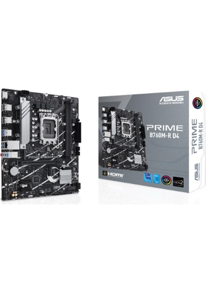 Prıme B760M-R D4 Ddr4 5333MHZ 1xhdmı 2xm.2 USB 3.2 Matx 1700P (12. / 13. ve 14. Nesil Işlemci Ile Uyumlu)