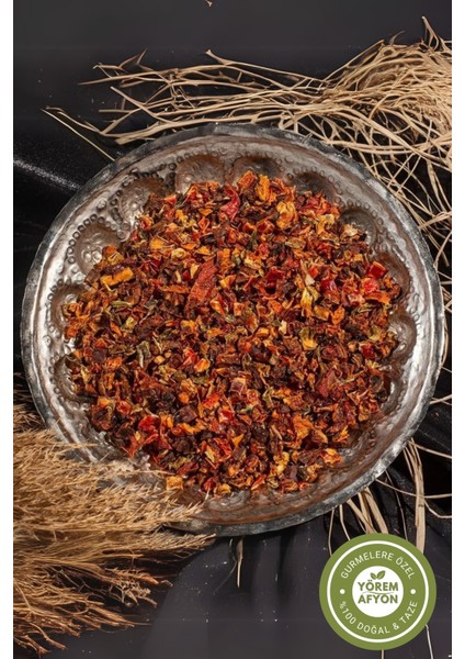 Yörem Afyon Yöresine Özgü Mevsiminde Güneşte Kurutulmuş Katkısız Menemenlik Sebze Kurusu | 90GR. modelleri