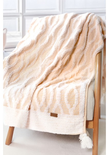 Morocco Tek Kişilik Battaniye Pike 170X200 cm Koltuk Örtüsü Berjer Şalı Tv Battaniyesi Punch Throw