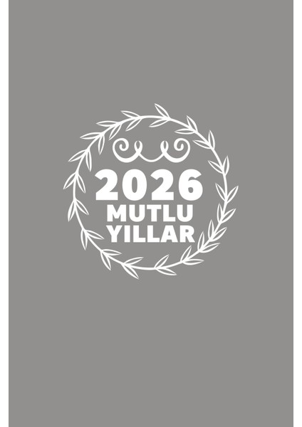 Yeni Yıla Özel 2026 Mutlu Yıllar Yazısı ve Taç Süslemesi Stickerı fırsatları