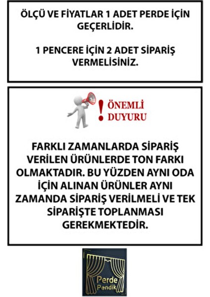 Emes Fon Perde Azra Desen Siyah Gri Renk 80 x 265 cm Salon Kullanımı İçin