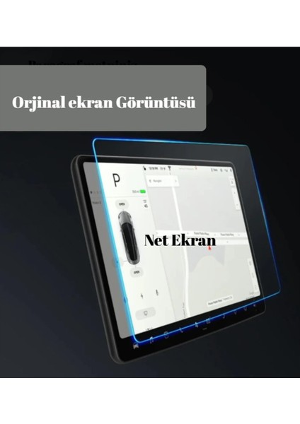Tesla Model Y Cleardrive Maxshield Yeni Seri 2in1 Temperli Cam Araç Multimedya Ekran Koruyucu modelleri