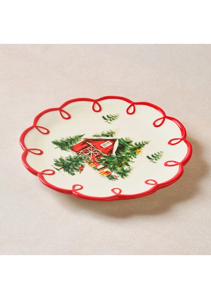 Karca New Year Yılbaşı Cottage Pasta Tabağı 20 cm fiyatları