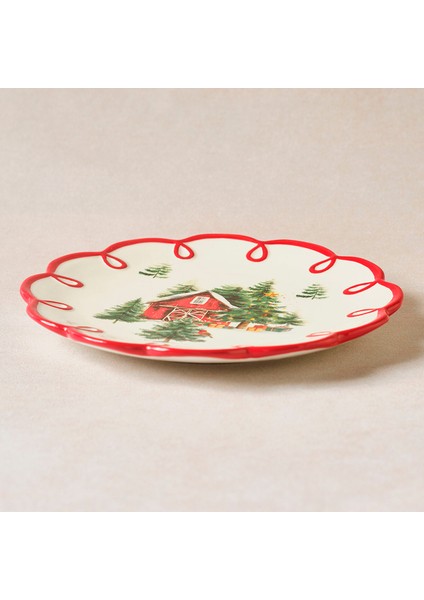 Karca New Year Yılbaşı Cottage Pasta Tabağı 20 cm modelleri