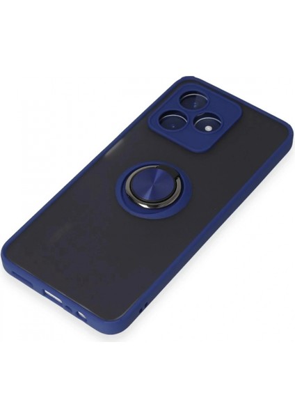 Realme C53 Kılıf Montreal Yüzüklü Silikon Kapak - Lacivert indirimleri