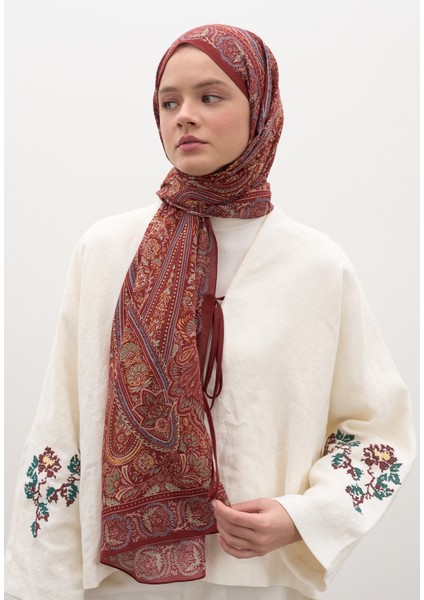 Petra Desen Şal Kırmızı
