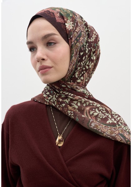 Cerıse Desen Şal Bordo fiyatları