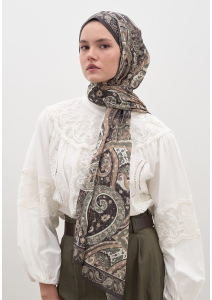 Panthea Desen Şal Kahve