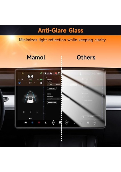 Tesla Model x Araç Multimedya Ekran Koruyucu Ar Oleofobik Uygulama Aparatlı Arshield Premium Temperli Cam Ekran Koruyucu fırsatları